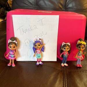 Gabby's Dollhouse Gabby Girl Figure Doll Lot of 4